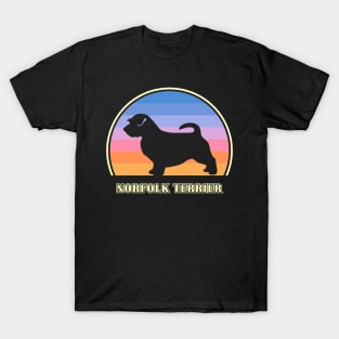 Norfolk Terrier Vintage Sunset Dog T-Shirt